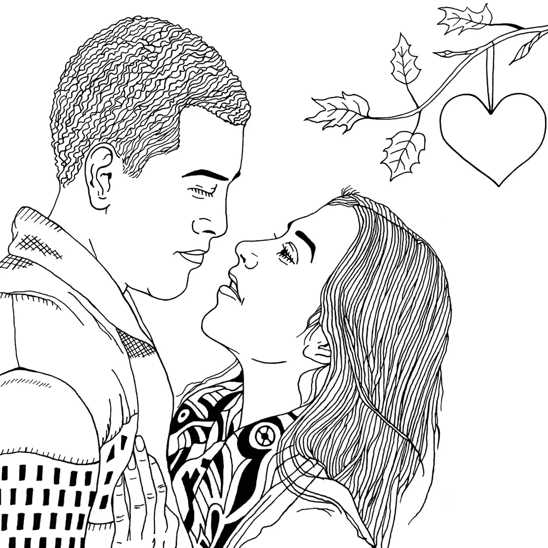 Retouch made with Wacom One Bamboo tablet – A couple in love