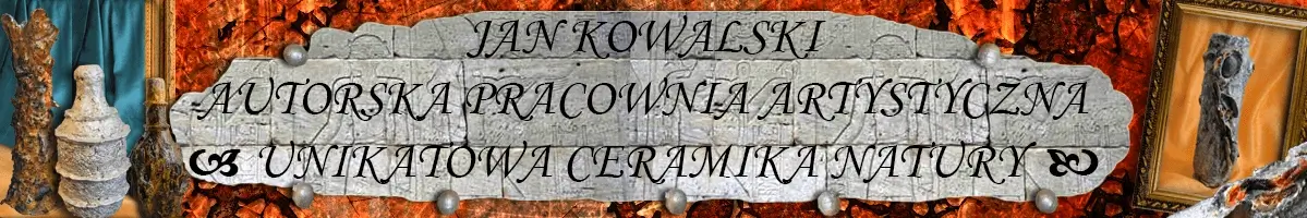 Projekt nagłówka na artystyczną stronę www - Ceramika