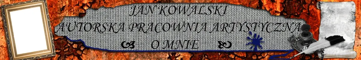 Projekt nagłówka na artystyczną stronę www - O mnie