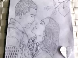 Sketch – A couple in love